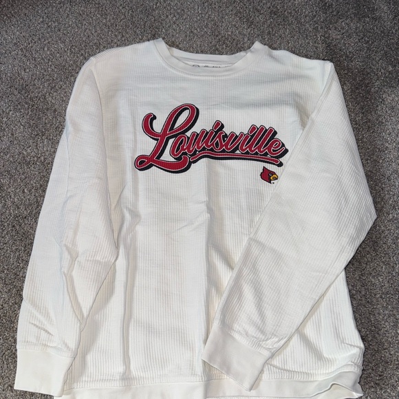 Pressbox Tops - White Long Sleeve Shirt